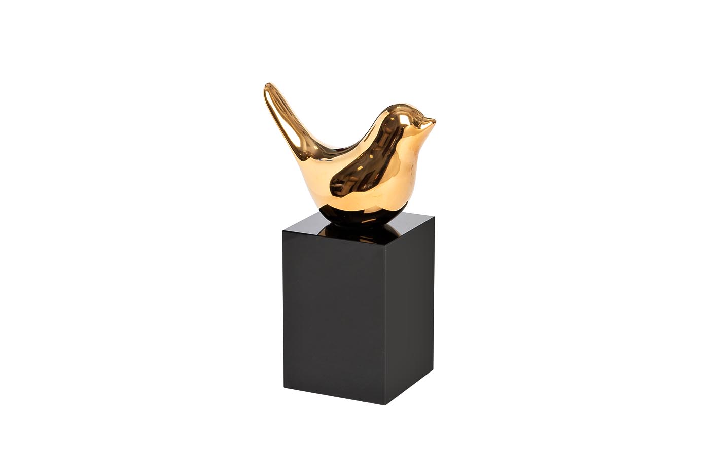 Статуэтка "Птичка золотая" 18см на подставке 55RD4007L