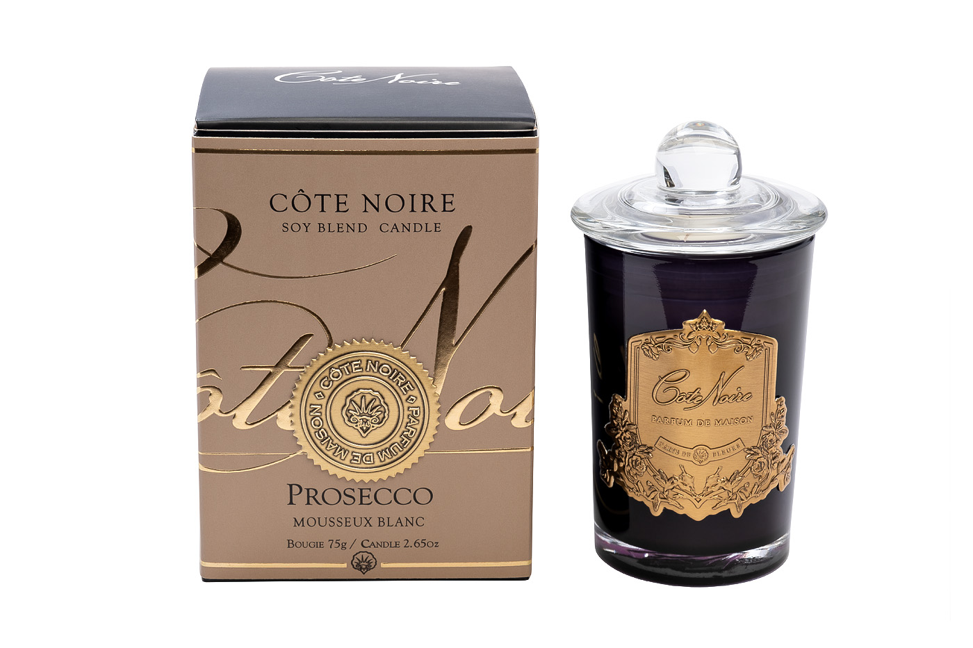 Свеча ароматическая Prosecco в стакане в упаковке