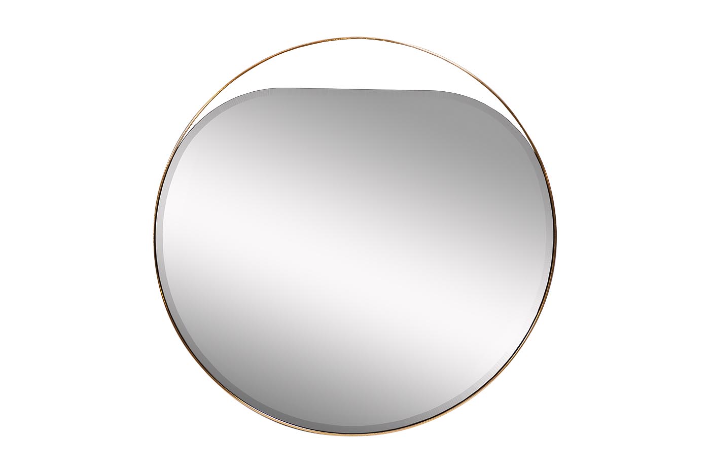 Зеркало круглое в золотой раме KFE1240