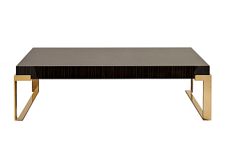 Стол журнальный низкий Golden Prism коричневый/золото 84HB-CT319D