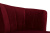 Кресло велюровое бордовое (левое) 48MY-2553-L BUR SLV